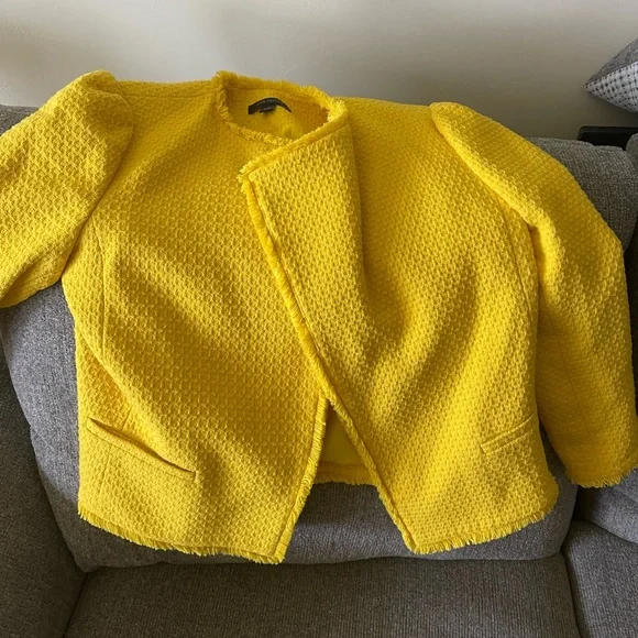 Ann Taylor Jackets Coats Yellow Ann Taylor Blazer Poshmark